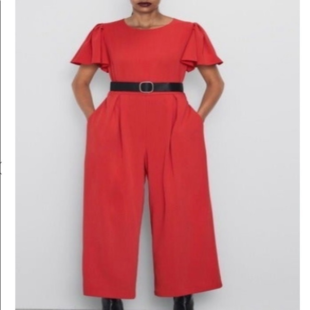 Zara Red Jumpsuit